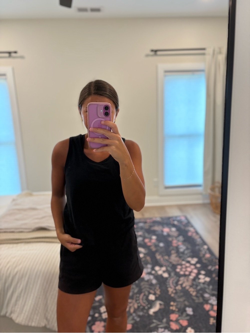 Athleta Black Sleeveless Tank Top